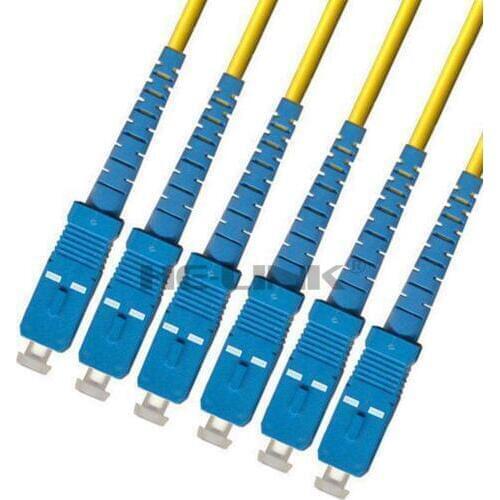 LODFIBER 200M SC-SC Outdoor Armored Singlemode 6 Strands Fiber Optic Cable Patch Cord 9/125