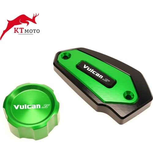 For KAWASAKI Vulcan S 650 VN650 2015-2021 2020 Motorcycle CNC High quality Rear & Front Brake Fluid Reservoir Cap Cylinder cove