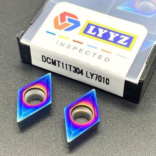 Nano blue DCMT11T304 LY7010 Internal Turning Tool Carbide Insert CNC High quality Cutting tool Steel processing