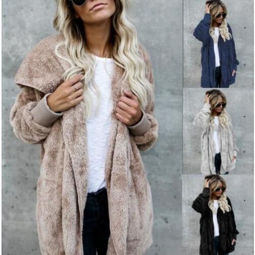 Explosion fall winter fur plus warm cotton coat long paragraph two-sided wear anti-fur coat S-3XL