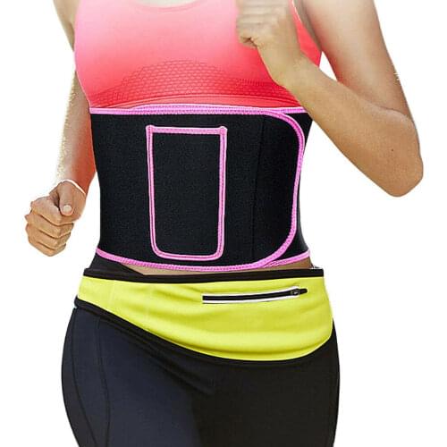 Women Men Waist Support Trainer Belt Weight Loss Cincher Body Shaper Tummy Control Strap Slimming Sweat Fat Burning Girdle