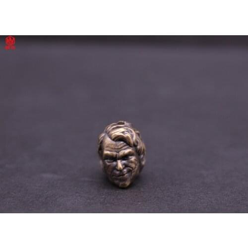 1PC Duke Retro Brass Copper EDC Paracord Beads Lanyard Pendants Knife Beads Umbrella Rope Cord Necklace Bracelet Beads Pendants