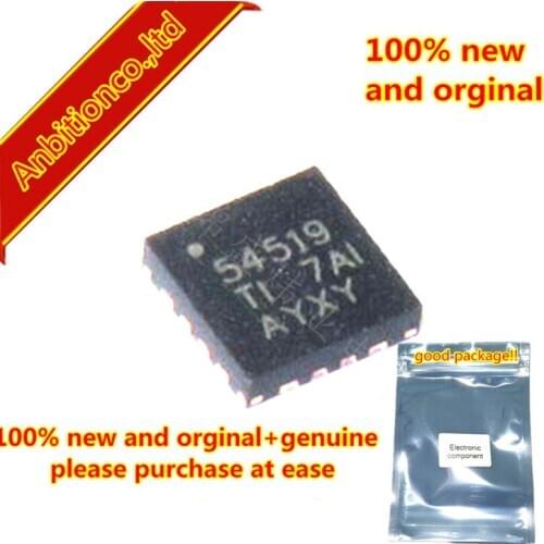10pcs 100% new and orginal TPS54519RTER 54519 QFN16 2.95 V to 6 V Input, 5-A Synchronous Step Down SWIFT Converter in stock