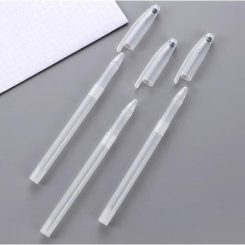 10pcs Transparent Pen Cover Gel Pen Shell Ballpoint Pen Shell Simple Styple Cheap Pen Shell Cover