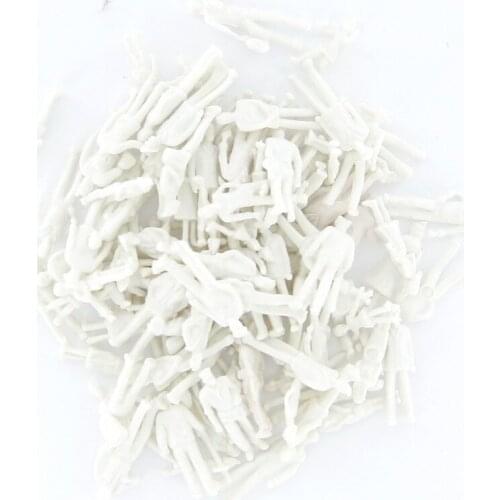 100x Light Grey Model Train People Figures for Building Landscape Layout