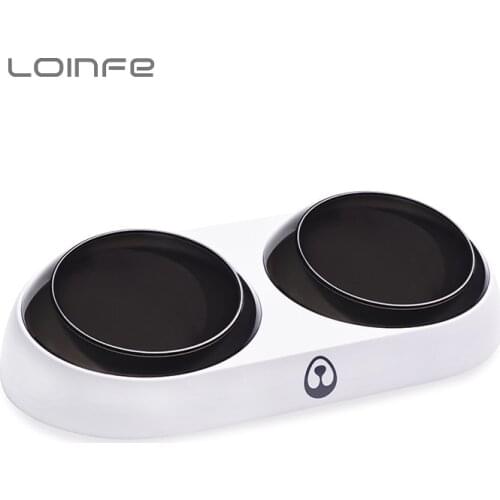 15 Degrees Non-slip Cat Dog Bowl Tilted Safeguard Neck Puppy Cats Feeder Pet Food Feeding Water Cats Feeder Bowl Pet Supplies