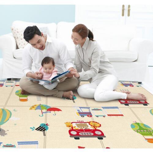 180*100CM Childrens Folding Mat Soft Foam Nursery Rug Carpet Gaming Mats For Kids Large Foldable Carpet Puzzle Play Mat