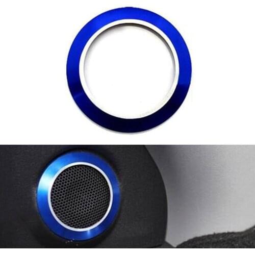2x Blue Door Sound Stereo Speaker Cover Trim For Mitsubishi ASX 2013 2014 2015