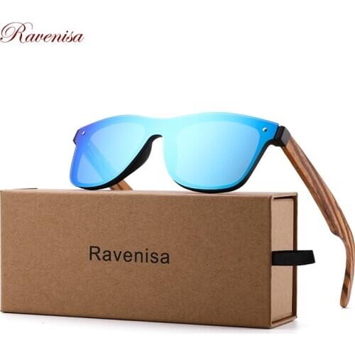 2020 Colorful Wooden Rimless Sunglasses Fashion Mono Plastic Sun Glasses For Men Vintage Women Coating Eyewear UV400
