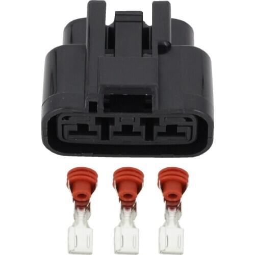 3 Pin right slot car electronic fan / fan plug with terminal and waterproof plug DJ7031YA-6.3-21 car connector 3P