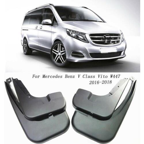 4x Molded Car Mud Flaps For Benz V Class W447 Vito Metris Valente 2016 2017 2018 Mudflaps Splash Guards Mud Flap Mudguards