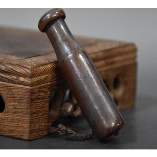 Hongshan Culture Antique Iron Meteorite Filter Cigarette Holder Agate Statue and Sculpture Collection Stone Carving Gift Pendant