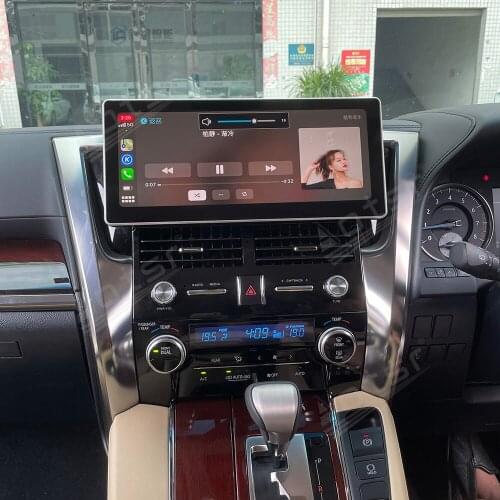12.3 " For Toyota Alphard 30 2015+ Android 10 Car Multimedia Player Auto GPS Navigation Stereo Radio Headunit DSP Carplay 4G SIM
