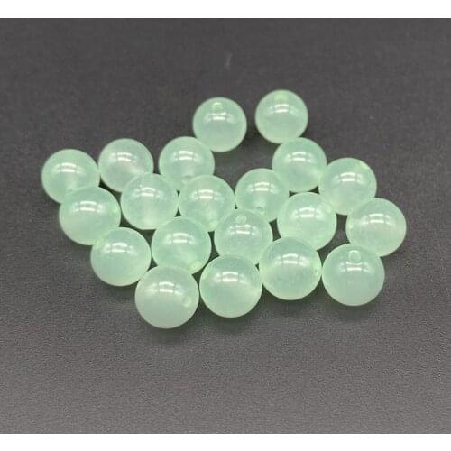 Light Green Jades Beads Natural Stone Round Loose Spacer Beads DIY Bracelet Necklace 8mm