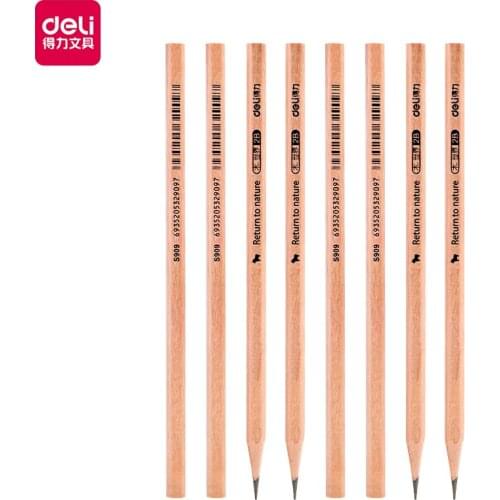 Deli Wooden Lead Pencils HB 2B Pencils Stationery Office & School Supplies Wood pencil for student drawing writing 12pcs/Lot