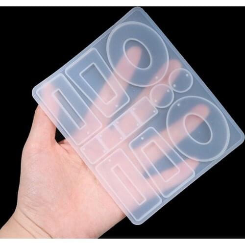 DIY Epoxy Making Silicone Earring Pendant Jewelry Resin Mold Casting Mould Tool