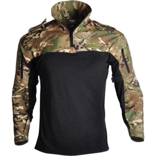 Breathable Quick-drying Outdoor Hunting Clothes Military Uniform Tactical Frog Combat Suit Airsoft Sniper Shirt
