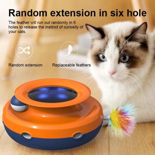 Electric Cat Toy Pet Tower Turntable Crazy Cat Turntable Smart Funny Ball