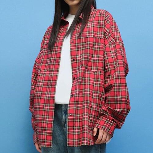 Женские красные рубашки JUN WU China At AliExpress