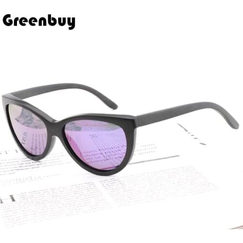 Classic Polarized Womens Bamboo Sunglasses Mens Mens UV400 Protective Glasses (with gift box)