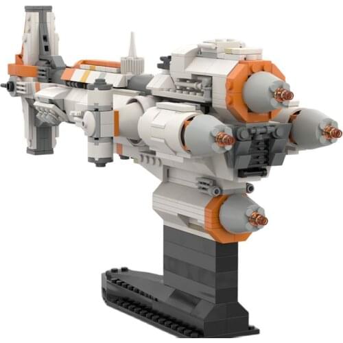 MOC Corvette (Micro Fleet Scale) Model Building Blocks Star Series Movie Diy 621pcs Toys Bricks Educational Gift For Children