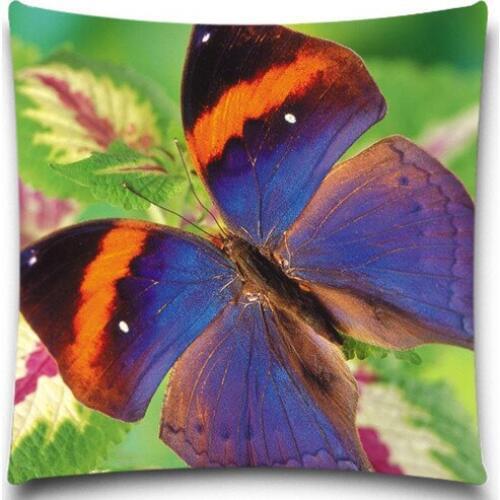 Colorful Butterfly Animals insect plant Pillow case Lovely ladybug Cotton polyester For bedroom, office, car