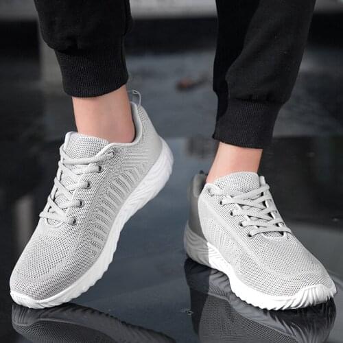 Men Running Shoes Breathable Mesh Mens Sneakers Comfortable Outdoor Sports Shoes For Male Gym Lightweight Walking Big Size