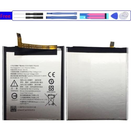 Mobile Phone Battery For Nokia 6 Nokia6 N6 TA-1000 TA-1003 TA-1021 TA-1025 TA-1033 TA-1039 3000mAh HE316