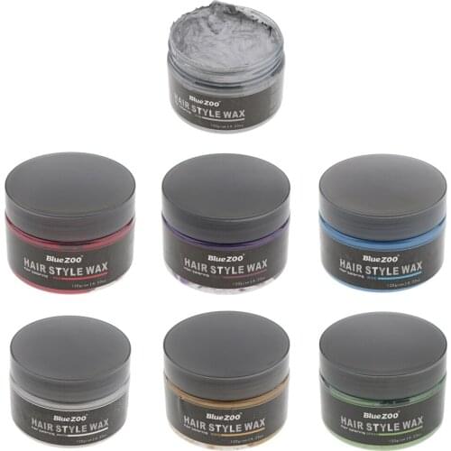 Disposable Hair Color Wax Styling Cream Dye Mud Temporary Gel Wash Out Hairstyle 120g