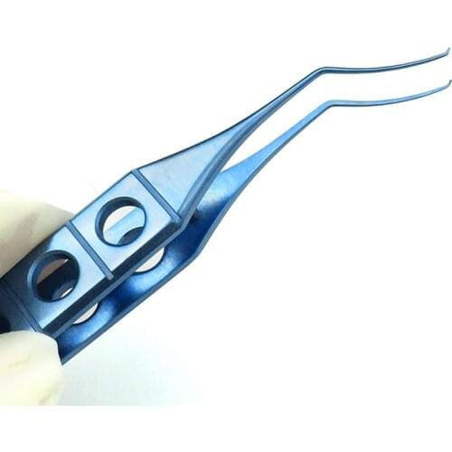 Ophthalmic Bloomberg Pierse Capsulorhexis Forceps Microscopic Animal Experiment Titanium Ophthalmic Instruments