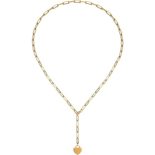 316L Stainless Steel Gold Color Love Heart Necklaces For Women Chokers 2021Trend Fashion Festival Party Gift Jewelry