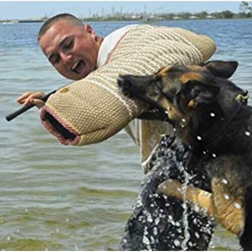 Portable Bite - Open Pet Training Hemp Sleeve Chew Bite Dog Toy Accessories Shepherd Dog Training Puppies Sleeves Supplies