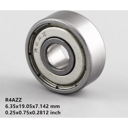 50pcs R4AZZ Bearing 1/4"x3/4"x9/32" inch Miniature R4A ZZ Ball Bearings For RC Model Parts