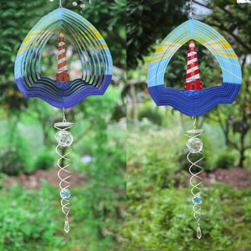 Vintage Garden Wind Chimes Wind Spinner Art Hanging Yard Tree Indoor Porch Balcony Pendant Decoration