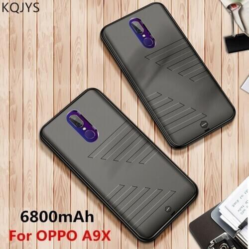 KQJYS 6800mAh External Power Bank Battery Charger Cases for OPPO A9X Battery Case Portable Battery Charging Cover Case