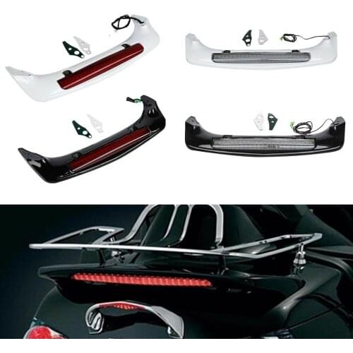 Motorcycle Rear Trunk Spoiler LED Brake Light For Honda Goldwing 1800 GL1800 2001-2017 White/Black/Blue/Red /Unpainted