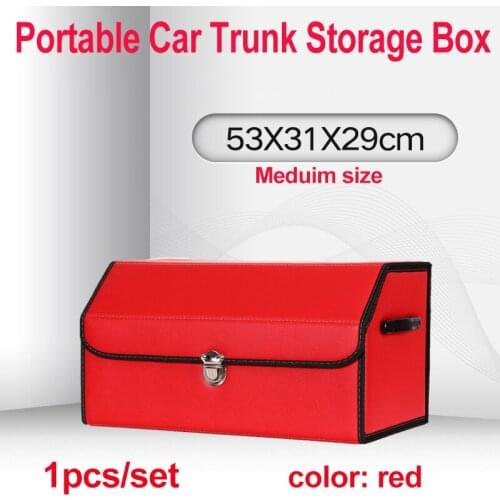 1pcs Car Trunk Organizer Auto Car Trunk Storage Bag Folding with Lid Portable Car Rear Storage Box Multipurpose Collapsible