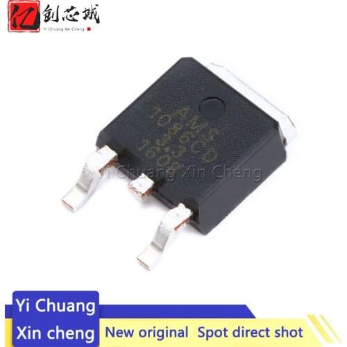 10PCS New AMS1086CD 1086CD-3.3 1086CD SMD AMS1086CD-3.3 power IC step-down IC linear stabilized LDO patch TO-252
