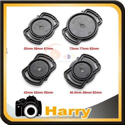 100% NEW Universal Lens Cap Anti-losing Camera Buckle Lens Cap Holders 4PCS High Quality