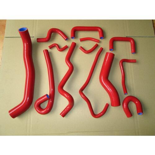 13pcs Silicone Radiator & Heater Hose For Nissan Skyline ECR33 R33 GTS25 GTS25T/GTS4 RB25DET RB25DE Turbo 1993-1998