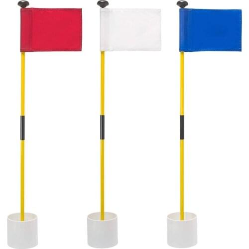 3 Pcs Backyard Practice Golf Hole Pole Cup Flag Sticks,Golf Putting Flagpoles,Golf Flag,Golf Accessories