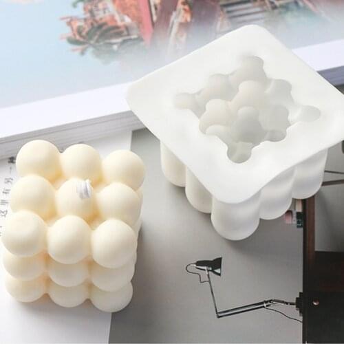 3D Silicone Mold DIY Candle Mould Soy Wax Scented Mold Aromatherapy Plaster Candle Holder Making