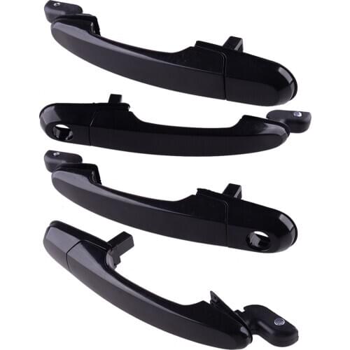 4pcs Exterior Outside Door Handle Plastic fit for Hyundai Tucson 82650-2E020 82660-2E020 83650-2E000 2005 2006 2007 2008 2009