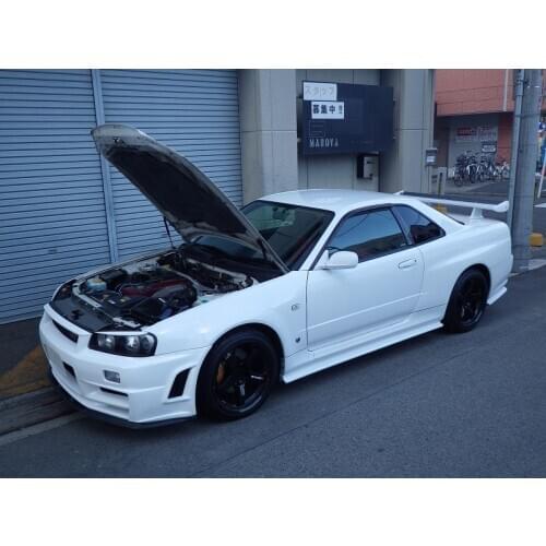 Damper for 1999-2002 Nissan SKYLINE GT-R HR34 Front Bonnet Hood Modify Gas Struts Lift Support Shock Accessories Absorber