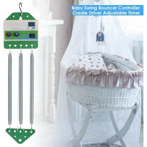 1Set Electric Cradle Controller Baby Swing Baby Rocker Controller Cradle Driver with Adjustable Timer Swing Spring for Hammock