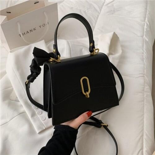 High-quality Leather Simple Fashion Bag Female Summer 2021 New Trendy Texture Messenger Bag Casual Portable Small Square Bag