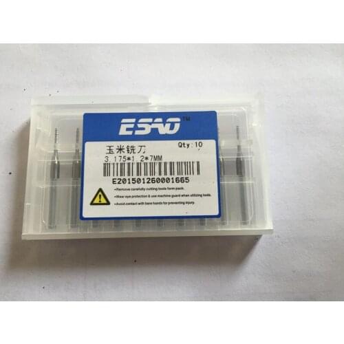 10pcs 1.2mm 1/8" Shank Tungsten Carbide cutter Rotary Burr Set CNC Engraving Bit