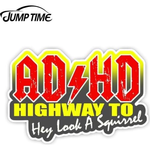 JumpTime 13cm x8.6cm Skateboard Sticker Decal ADHD bomb label Laptop Luggage Dope Bumper lot cool USA Waterproof Car Accessories