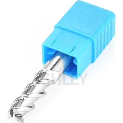 Nc machining center CNC milling cutter with tungsten steel alloy 3 edge milling cutter for 45 degree high gloss aluminum