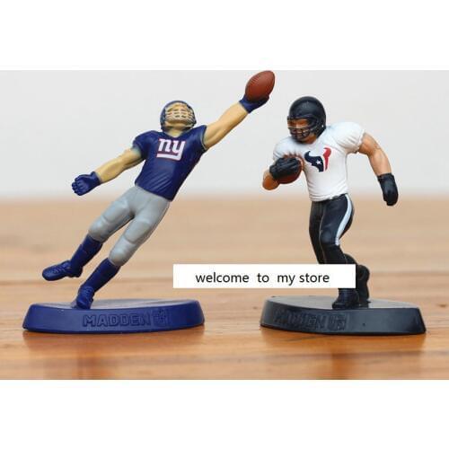 Ca 6.5CM high pvc figure Rugby player ornaments doll model decoration Toys 2pcs/set